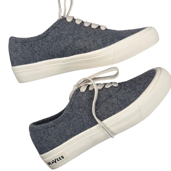 SeaVees Shoes - SeaVees Legend Sneaker SeaChange Grey Wool Preppy Low Top Shoes Womens 6.5